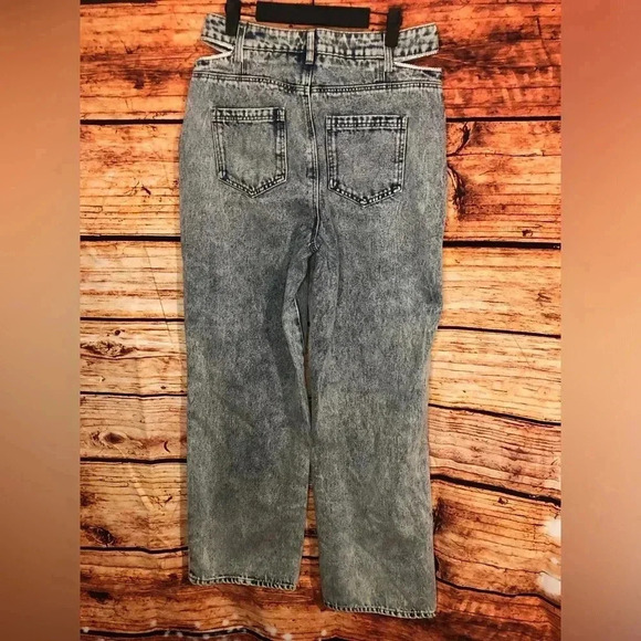 Women’s Wide leg diamond studded jeans size 10 - Picture 13 of 16